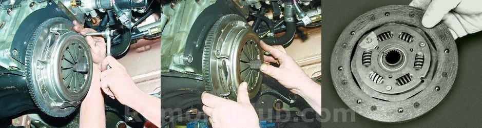 нажимной и ведомый диск сцепления