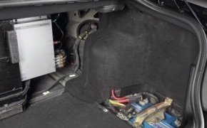 Установка аккумулятора в багажник автомобиля ВАЗ 2112, ВАЗ 2111, ВАЗ 2110